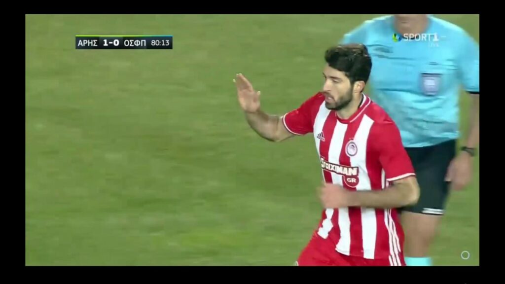 Aris-Olympiacos the goal of Ansarifard