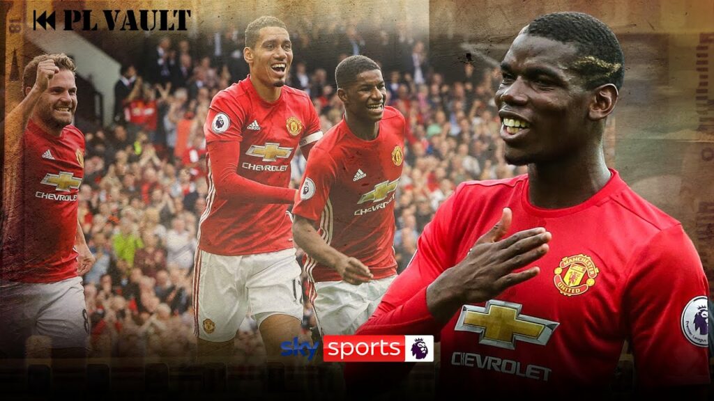Pogba's first United goal 💫 | PL Vault Man Utd 4-1 Leicester (2016)