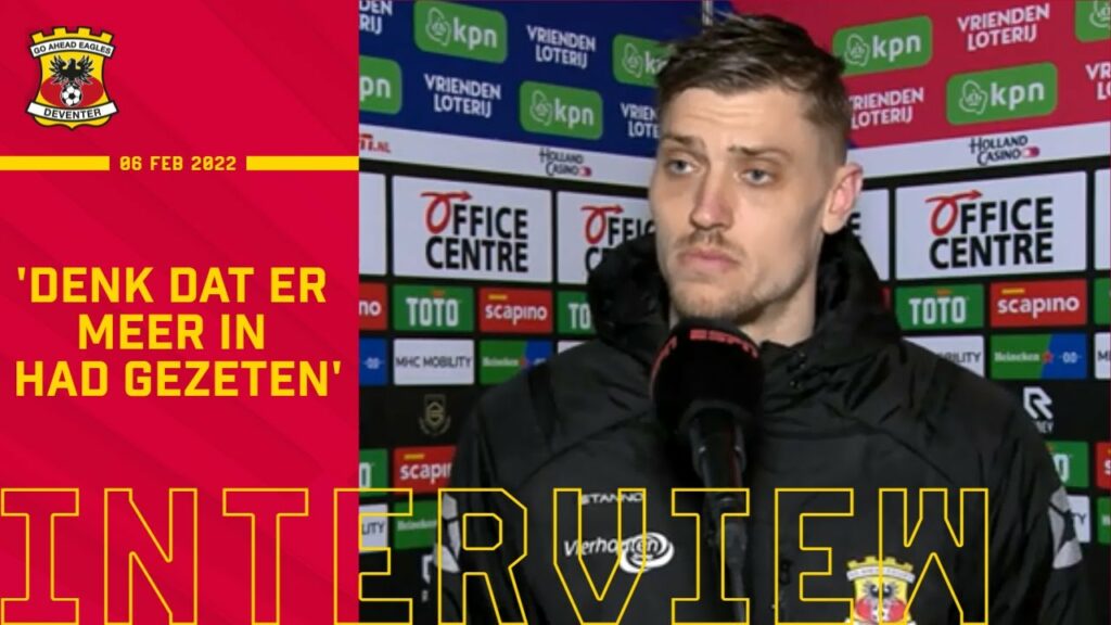 Interview Andries Noppert: 'Te makkelijk goals weggegeven'