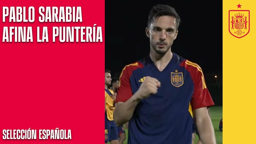 Pablo Sarabia afina la puntería en el entrenamiento previo a enfrenarse a Alemania | 🔴 SFUTBOL