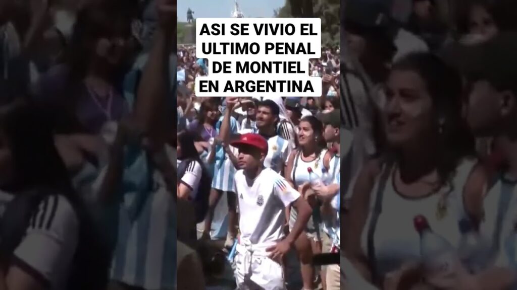 Así se vivió en Buenos Aires el penal decisivo de Gonzalo Montiel para dar el título a Argentina