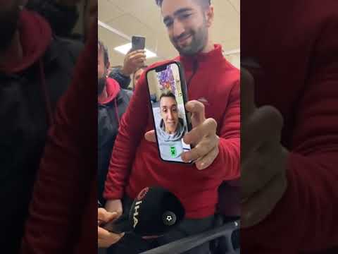 Depremde hepimize umut olan Semih ve Muslera'nın duygulandıran konuşması