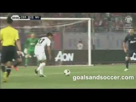 Goal! Takumi Minamino (Cerezo Osaka) vs Manchester United