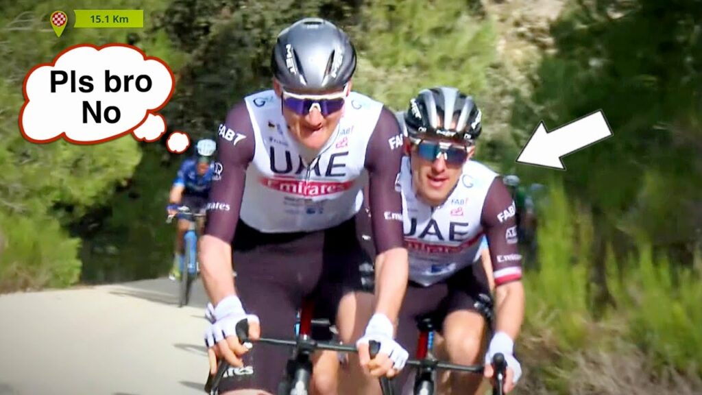 When Pogacar says turn it up to 100 on the front #2 | Vuelta a Andalucia 2023 Stage 1