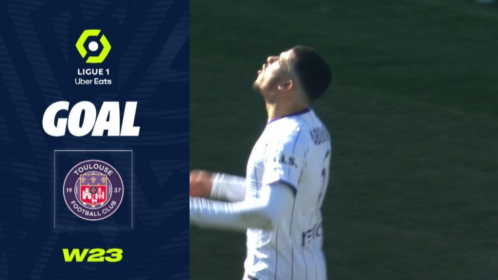 Goal Zakaria ABOUKHLAL (28' - TFC) TOULOUSE FC - STADE RENNAIS FC (3-1) 22/23