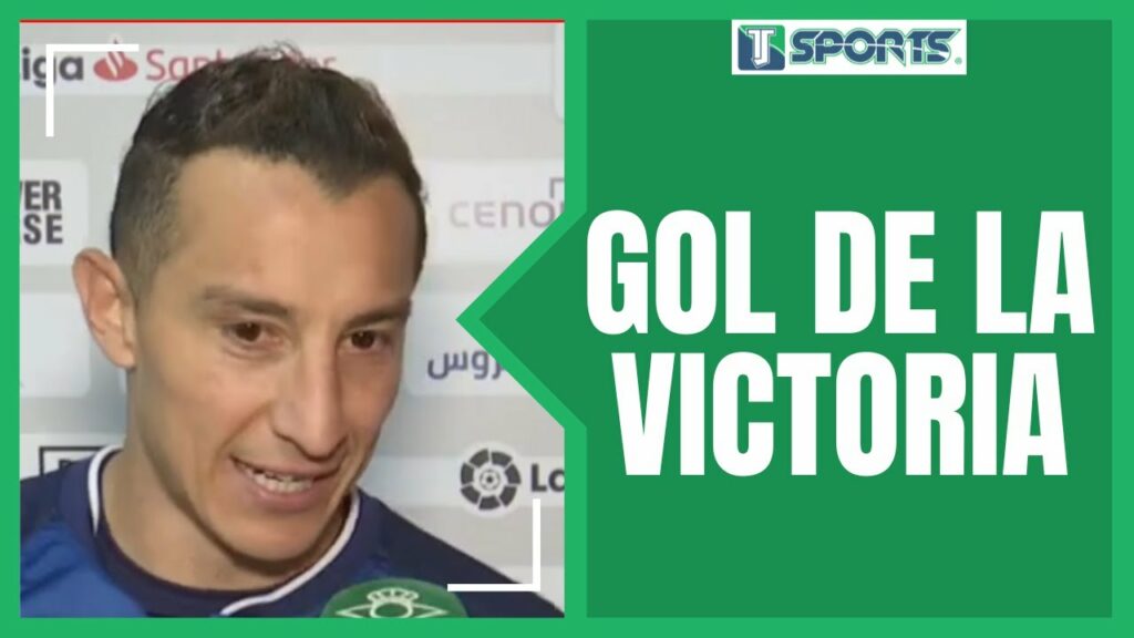 La REACCIÓN de Andrés Guardado, tras ANOTAR el GOL de la VICTORIA del Real Betis Balompié