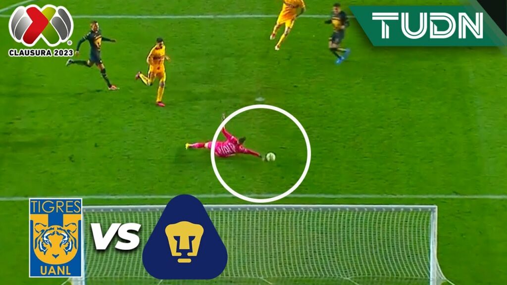 ¡HAY PORTERO! Sosa salva en dos ocasiones | Tigres 1-1 Pumas | Liga Mx - CL2023 J6 | TUDN