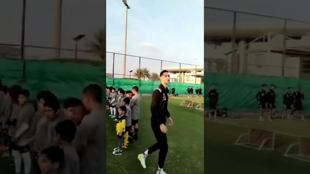 بـدر بـانون يعـود للتداريب بقطر و هكذا تم استقباله