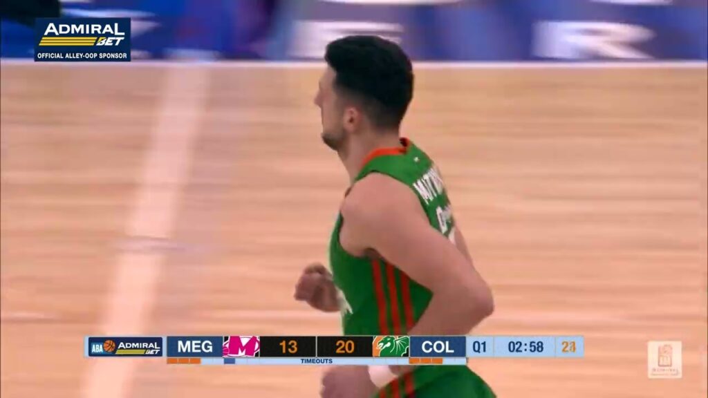 Alley-oop by Adams and Matković (Mega MIS – Cedevita Olimpija, 2.1.2023)