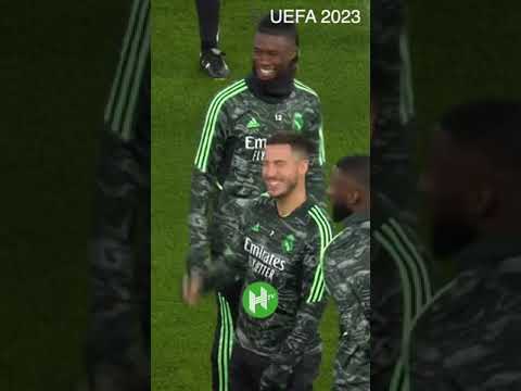 Toni Rudiger & Eden Hazard enjoying each other's company at Anfield 🤝 #shorts