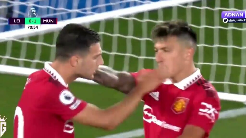 Diogo Dalot amazing tackle vs Leicester