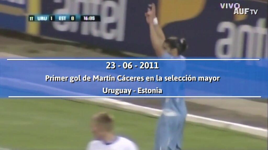 A 7 años del primer gol de Martín Cáceres en la selección mayor de Uruguay