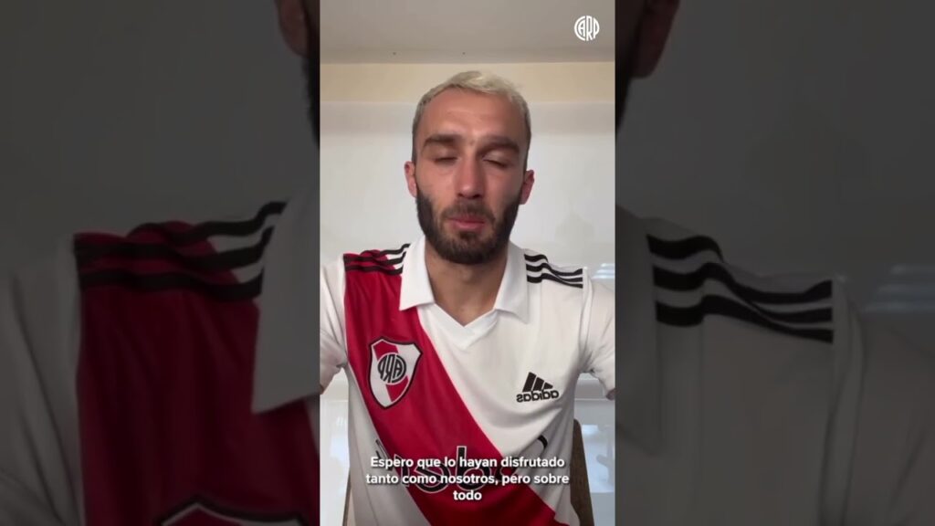 EL SALUDO DE GERMÁN PEZZELLA A LOS HINCHAS DE RIVER: "Los llevo dentro del corazón" ❤️