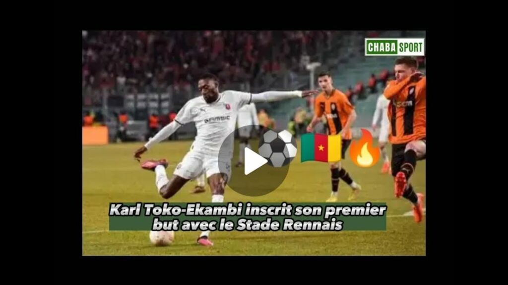 Karl Toko-Ekambi inscrit son premier but avec le Stade Rennais