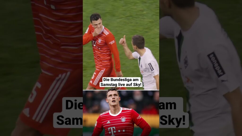 Was haben sich die beiden wohl nettes gesagt? 👀😄 #Bundesliga #Pavard #bayernmunich