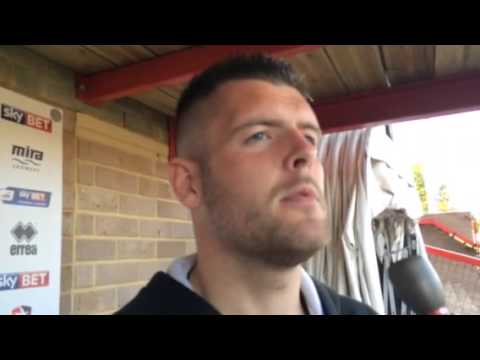 Connor Roberts after his debut for Cheltenham Town against Dagenham