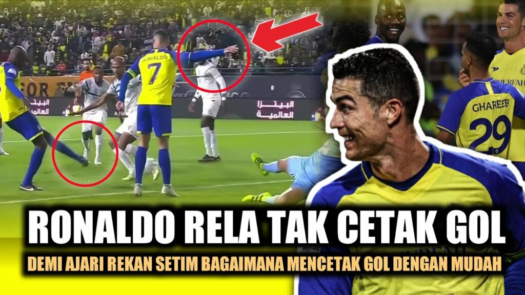 Beginilah Cara CR7 Ajari Pemain Al Nassr Bikin Assist & Cetak Gol Mudah 😎