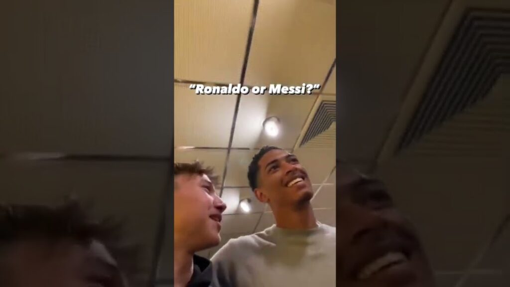 Jude Bellingham chose Messi over Ronaldo 👀 #shorts