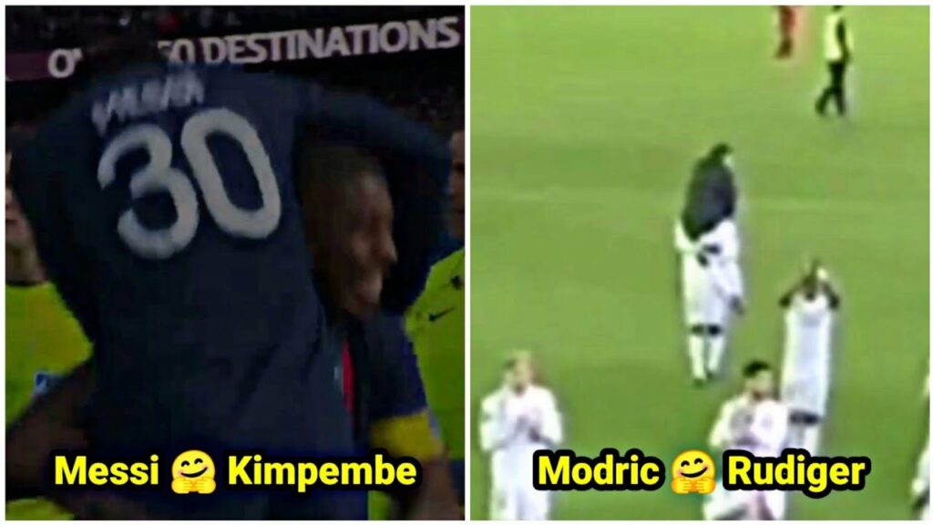 Presnel Kimpembe's "carrying Messi" celebration influenced Antonio Rüdiger and Luka Modrić