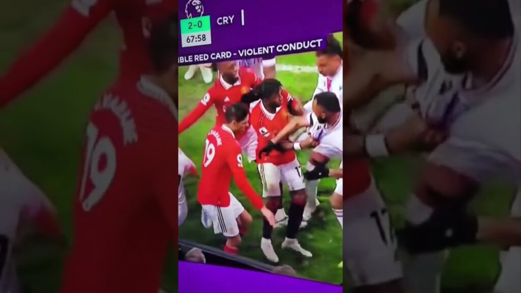 Jordan Ayew assaulting Fred