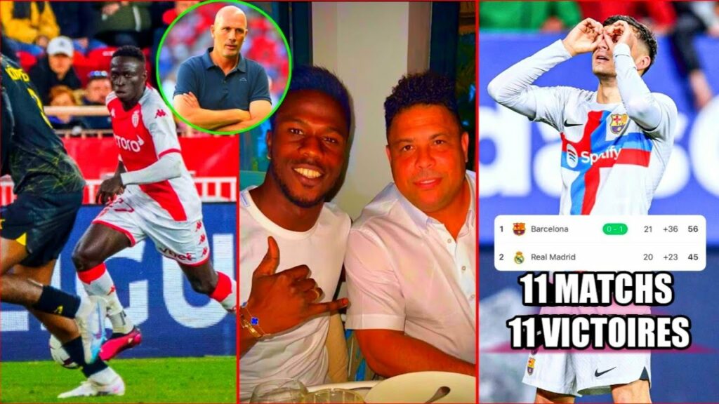 P.Clement coach Monaco tacle krépin Diatta, K.Baldé & Ronaldo, Barça leader..