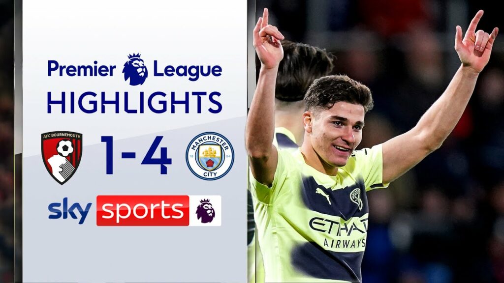 Man City keep the PRESSURE on Arsenal at the 🔝 | Bournemouth 1-4 Man City | Highlights