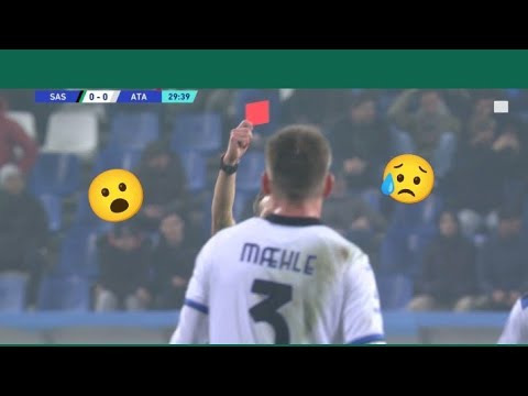 Joakim Mæhle Red Card Vs Sassuolo (Seria A Review) 4th February, 2023 #JoakimMæhle 🧐🧐