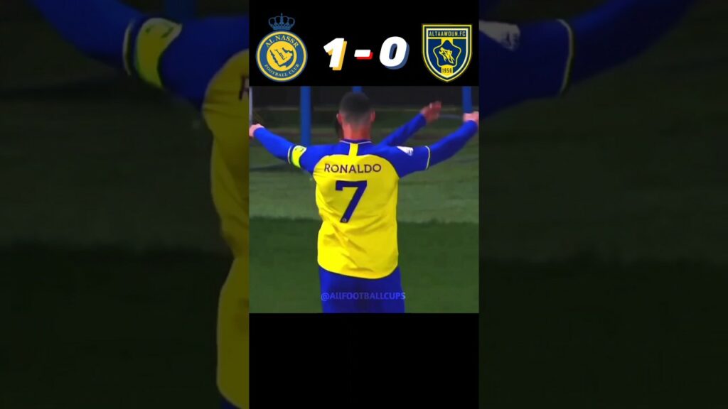 Al-Nassr vs Al-Taawoun Highlights #football #ronaldo #highlights  #saudiproleague