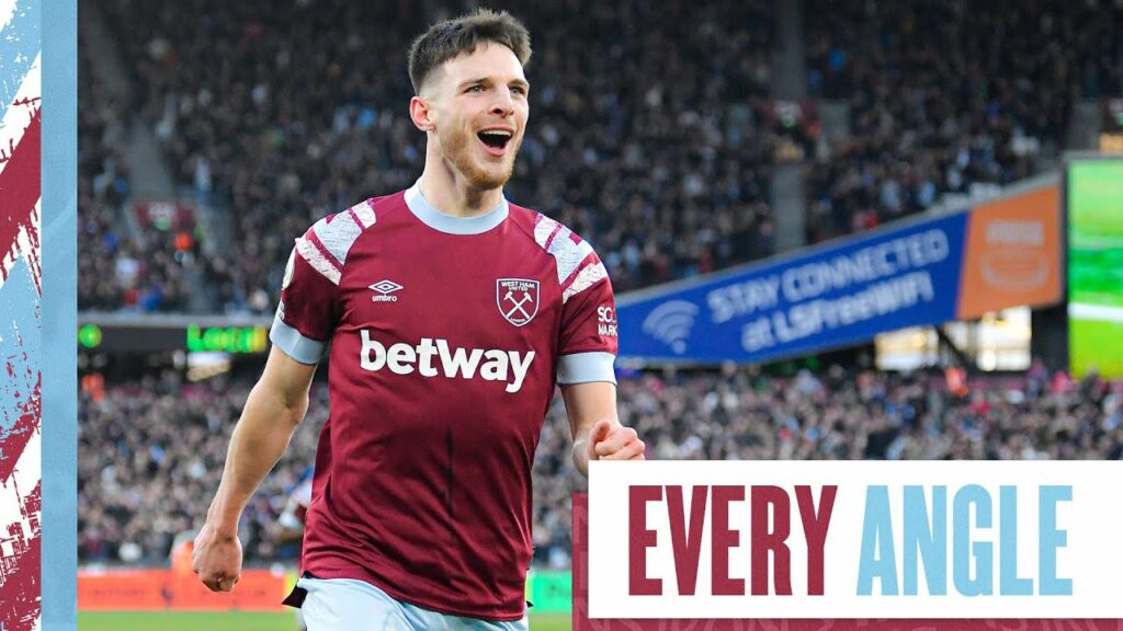 Declan Rice's Stunning Long Range Curler v Nottingham Forest | Every Angle