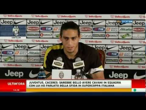 Conferenza Martin Caceres Juventus 19-07-2012
