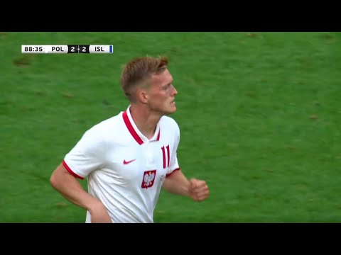 Karol Świderski gol 2-2 Polska v Islandia 2-2 / 08.06.2021