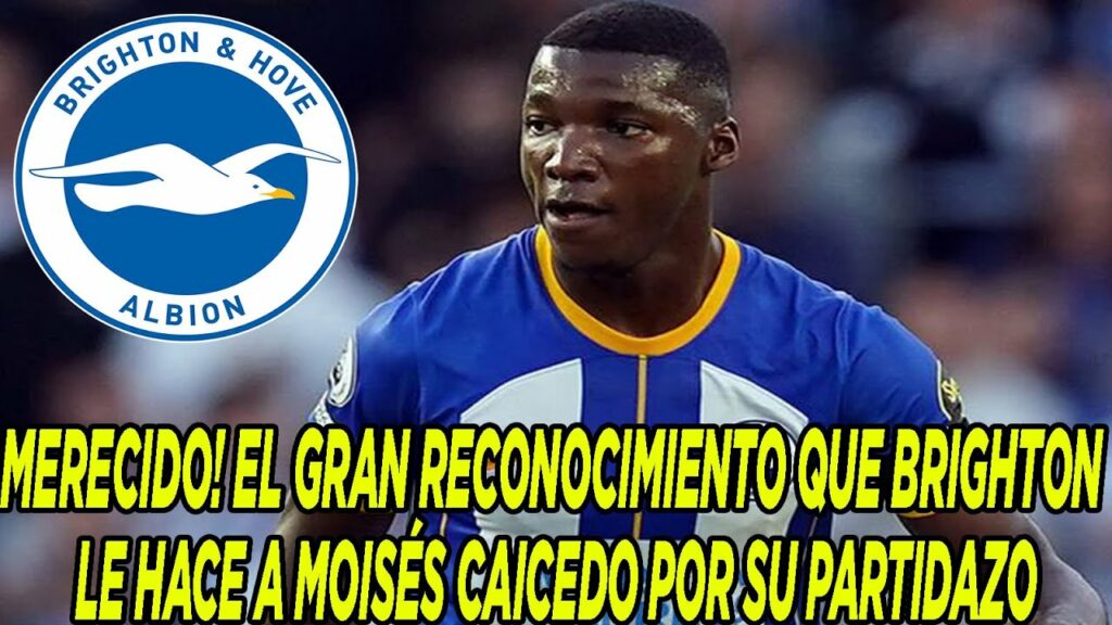 MERECIDO! EL GRAN RECONOCIMIENTO QUE BRIGHTON LE HACE A MOISÉS CAICEDO POR SU PARTIDAZO