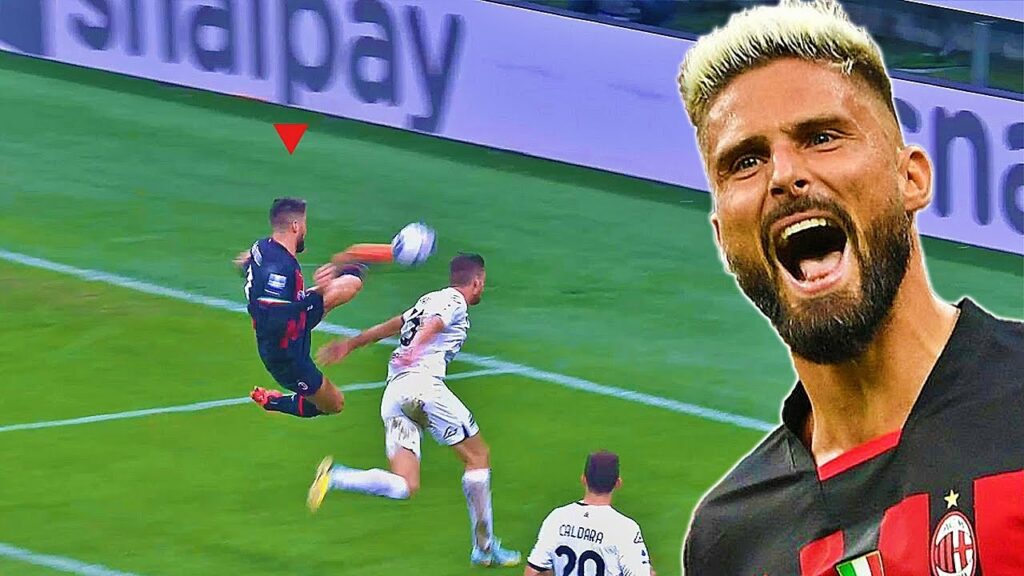 Olivier Giroud GIVES HIS ALL For AC Milan!