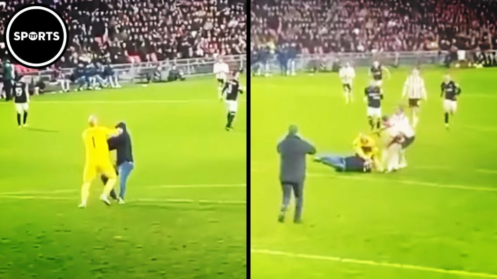 Fan Gets Put In His Place After Attacking Opposing Goalkeeper