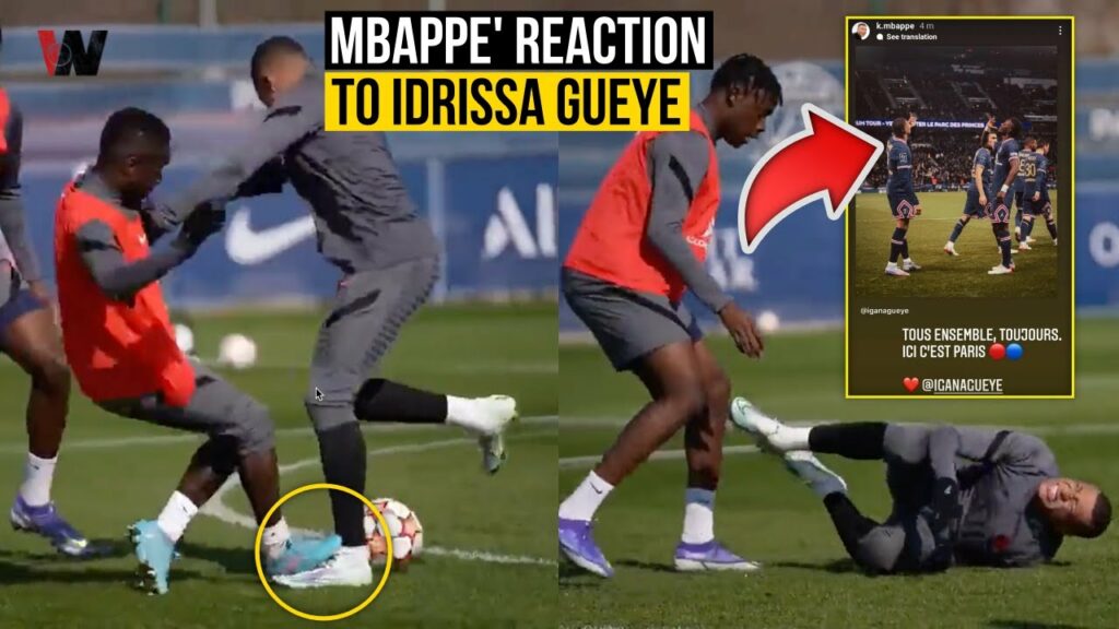 😓 This is How Kylian Mbappé REACTED to Idrissa Gueye after he LEFT him with a Serious injury