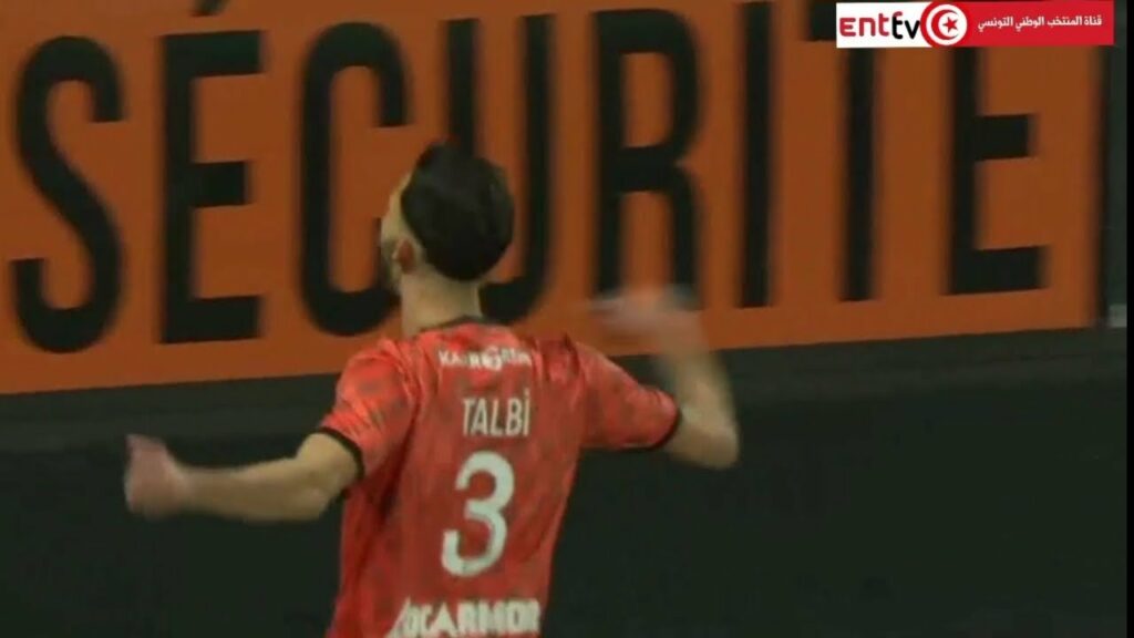 هدف منتصر الطالبي 🇹🇳 في الشوط الأول مع فريقه لوريون الفرنسي 🇨🇵