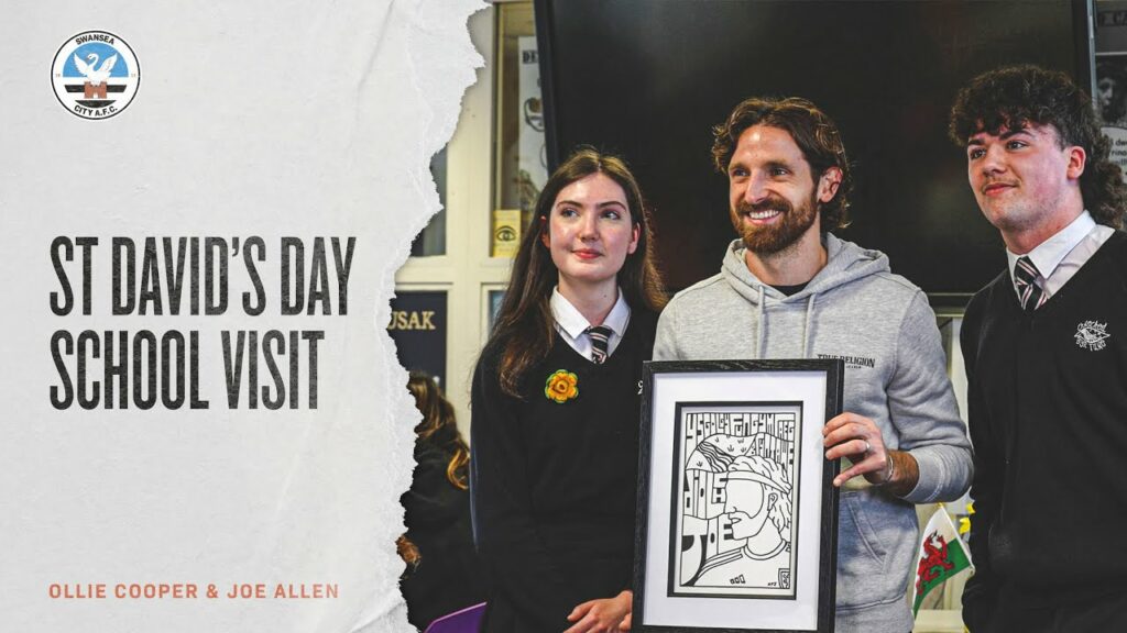 St David's Day School Visit | Ollie Cooper and Joe Allen