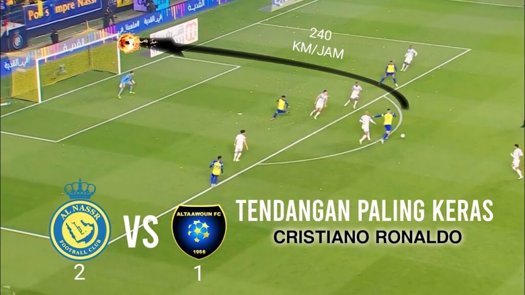 Full Aksi Cristiano Ronaldo vs Al Taawon, Tendangan Roket Spektakuler 🔥