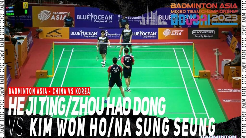 HE Ji Ting/ZHOU Hao Dong vs KIM Won Ho/NA Sung Seung Badminton Asia Mixed Team Championship 2023