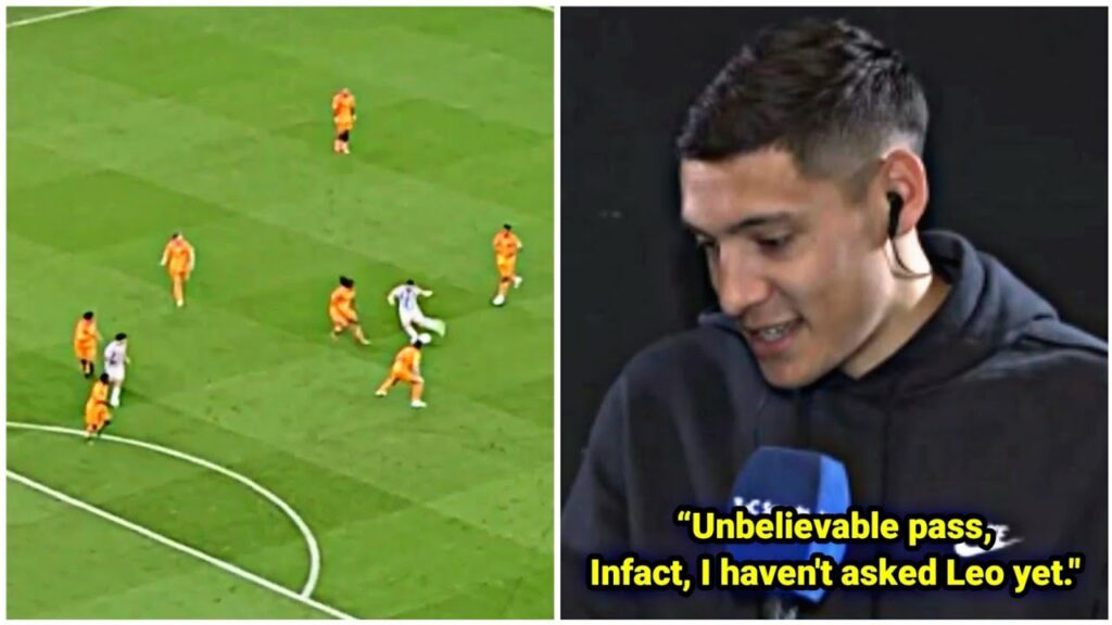 To this day, Nahuel Molina has no idea how Lionel Messi saw him and provided him a beautiful pass