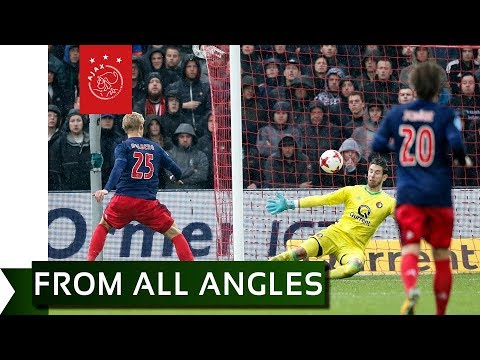 FROM ALL ANGLES ➡️ Kasper Dolberg 1-2 - Feyenoord - Ajax