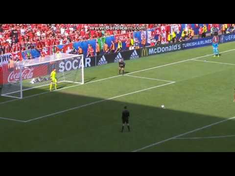 Ricardo Rodriguez Penalty Goal Switzerland - Poland 4:4