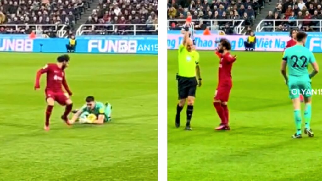 Nick Pope Receives RED CARD Against Liverpool