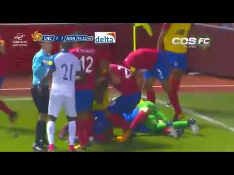 Costa  Rica 1 Honduras 1. GOL DE KENDALL WASTON NARRACION PANAMEÑA
