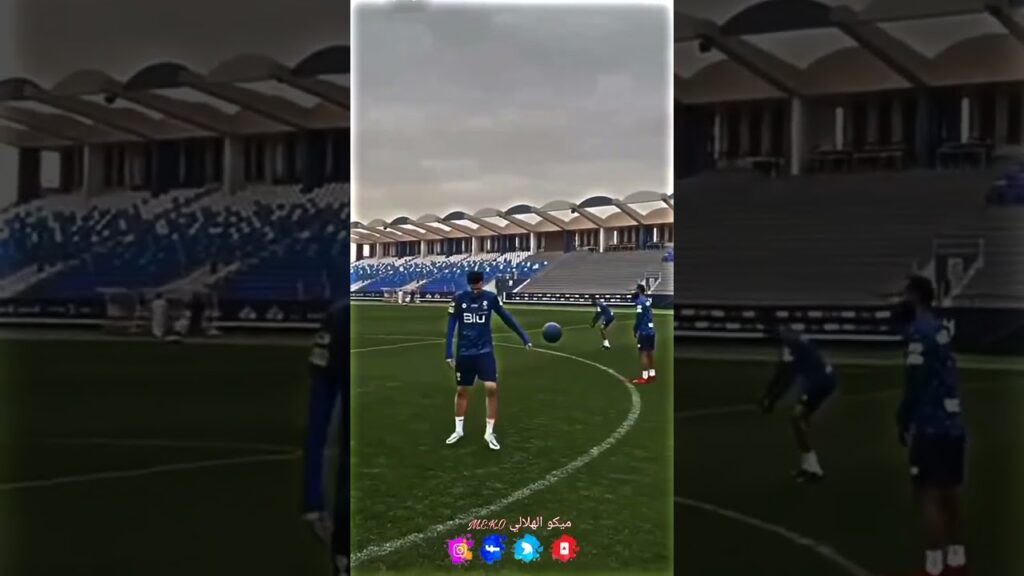 سعود عبدالحميد في التمارين 😂💙#الهلال