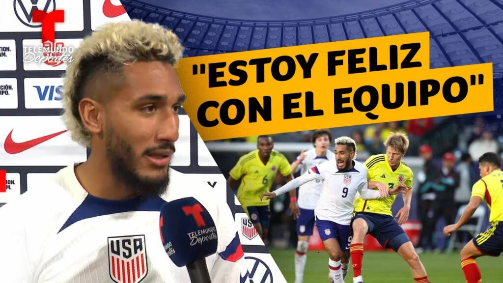 Jesús Ferreira: "Estoy feliz con el equipo" | USA vs. Colombia | USMNT | Telemundo Deportes