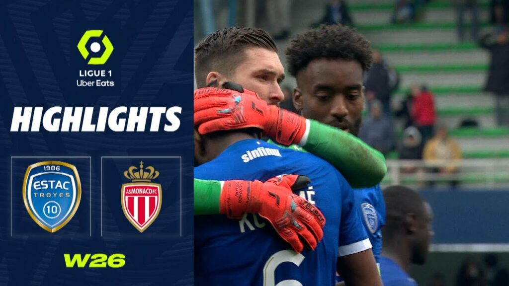 ESTAC TROYES - AS MONACO (2 - 2) - Highlights - (ESTAC - ASM) / 2022-2023