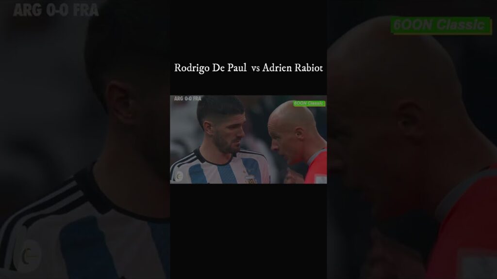 Rodrigo De Paul  vs  Adrien Rabiot #sports #worldcup2022 #fifaworldcup2022 #shorts #football #viral