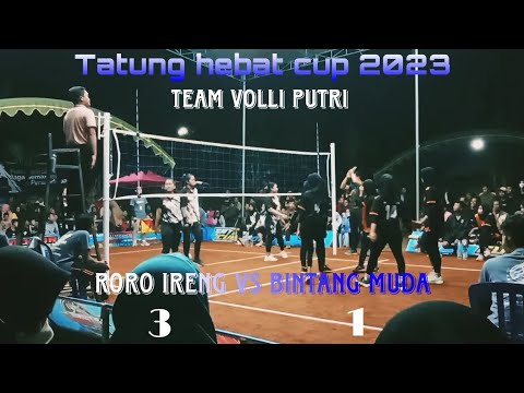 VOLLI PUTRI RORO IRENG sdj jambon vs BINTANG MUDA  kr patihan balong tatung hebat cup 2023 obiaahh