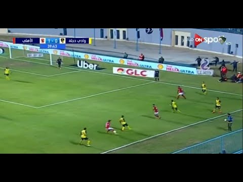 ملخص اهداف مباراة الاهلي ووادي دجله 2-1 في الدوري المصري الممتاز 2019-2018